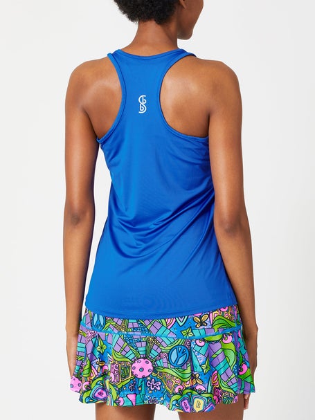 Pickleball Bella Womens Racerback Tank - Royal