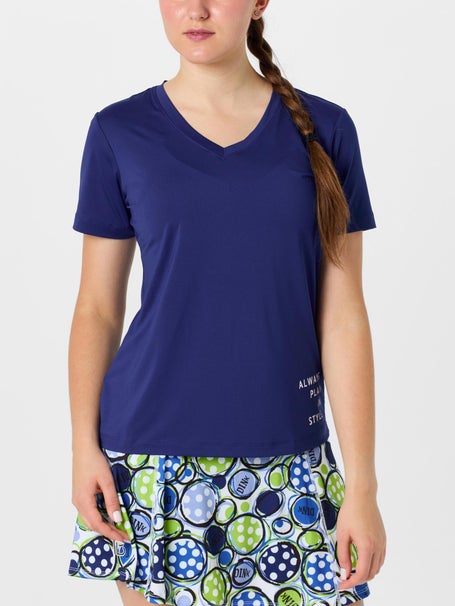 Pickleball Bella Womens Short Sleeve - Navy
