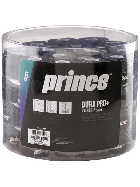 Prince DuraPro+ Perforated Overgrip Jar Black