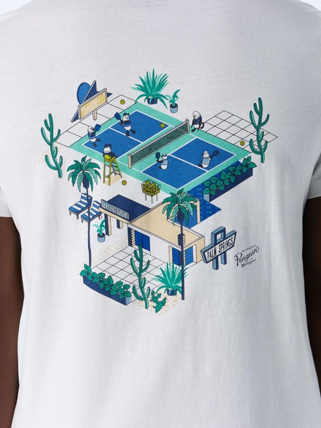 Penguin Mens Summer Paddle Double Graphic T-Shirt