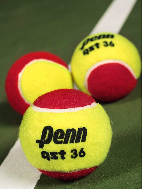 Penn Quick Start Tennis 36 Red Felt Ball 3 Pack