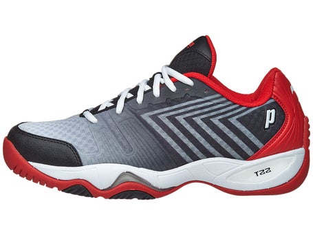 Prince T22 Lite Black/White/Red\Mens Shoes
