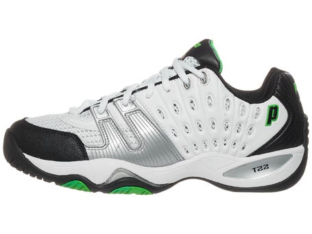 Prince T22 White/Black/Green\Mens Shoes