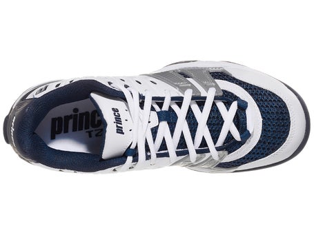 Prince T22 White/Navy/Silver\Mens Shoes