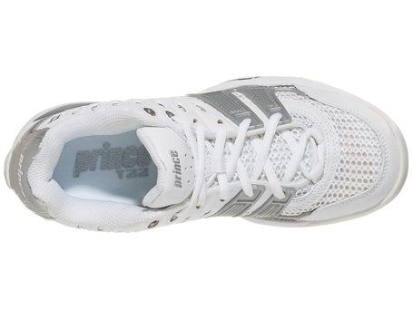 Prince T22 White/Silver\Womens Shoes