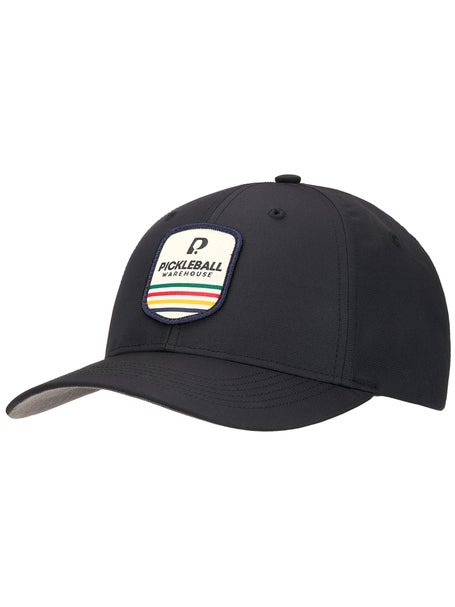 Pickleball Warehouse Badge Performance Hat - Black