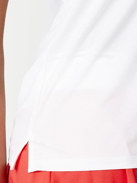 Penguin Womens Core Sleeveless Polo - White