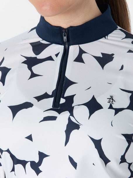 Penguin Womens Summer Riviera Floral Quarter Zip