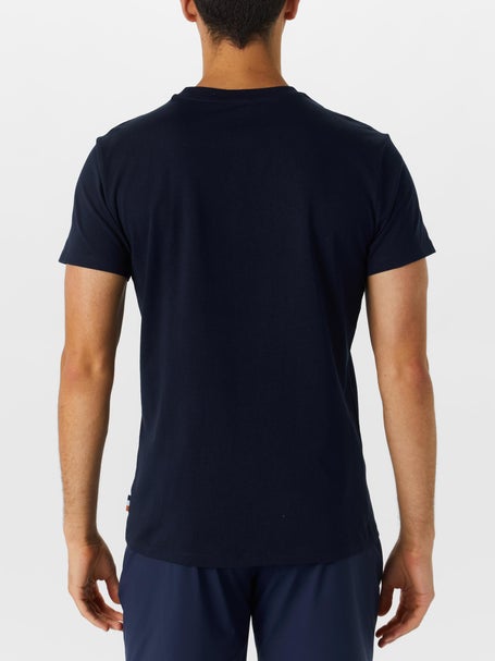 Roland Garros Mens Big Logo Flock T-Shirt