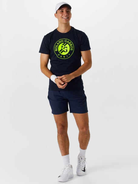 Roland Garros Mens Big Logo Flock T-Shirt