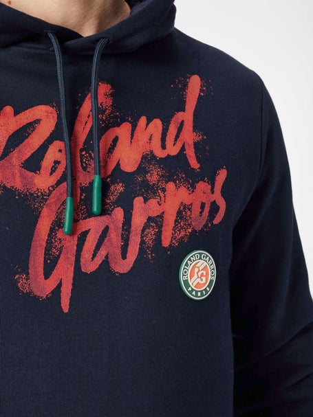 Roland Garros Mens Text Hoodie