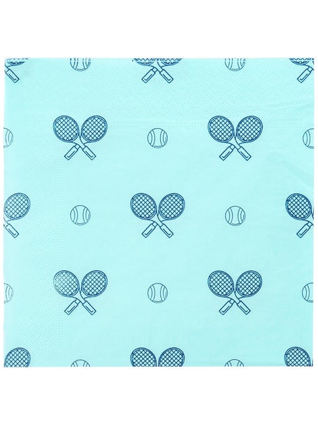 Racquet Inc Tennis Cocktail Napkin 20 Pack -Clear Skies