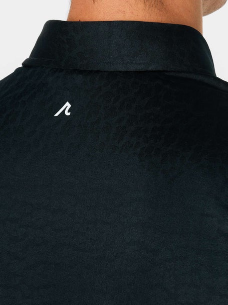 REDVANLY Mens Fall Kendall Jaquard Polo