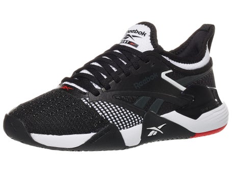 Reebok Nano Court Black/White/Red Womens Shoes