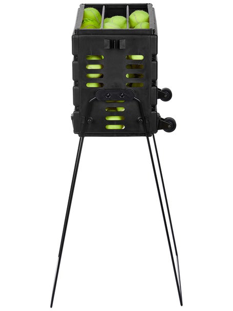 Tourna Ballport 80 Deluxe Ball Hopper Black w/ Wheels