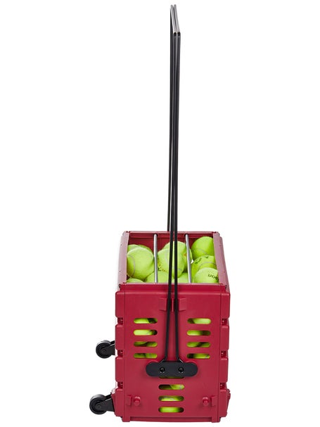 Tourna Ballport 80 Deluxe Ball Hopper Red w/ Wheels