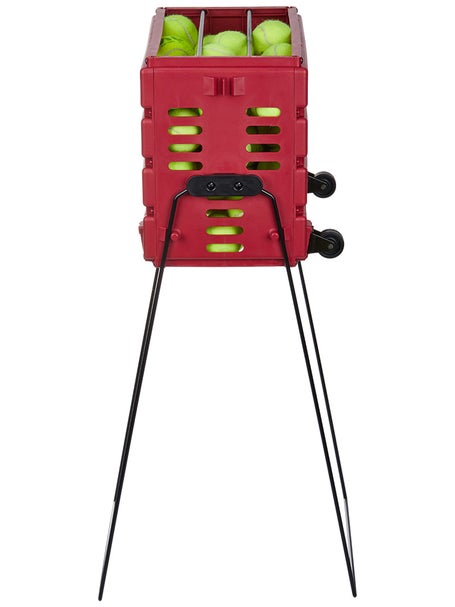 Tourna Ballport 80 Deluxe Ball Hopper Red w/ Wheels
