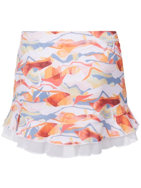 Sofibella Girls UV Double Ruffle Skirt - Camo Block