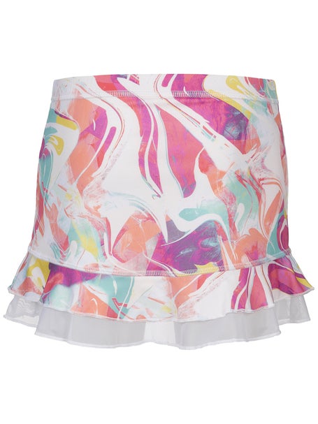 Sofibella Girls UV Double Ruffle Skirt - Fruity Marble