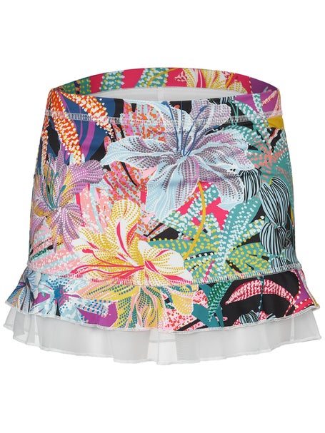Sofibella Girls UV Double Ruffle Skirt - Wild Blooms