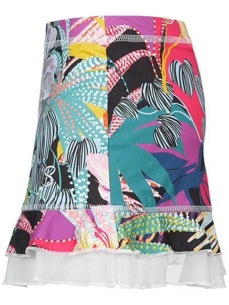 Sofibella Girls UV Double Ruffle Skirt - Wild Blooms