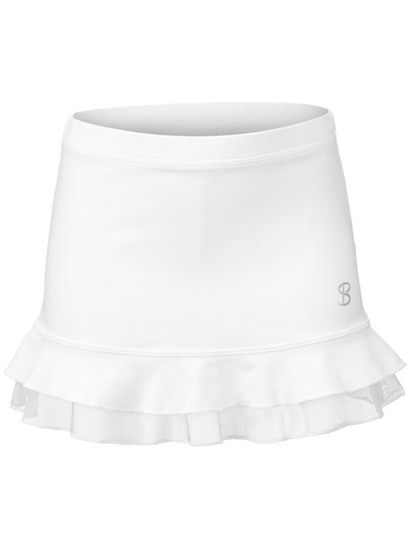 Sofibella Girls UV Double Ruffle Skirt - White