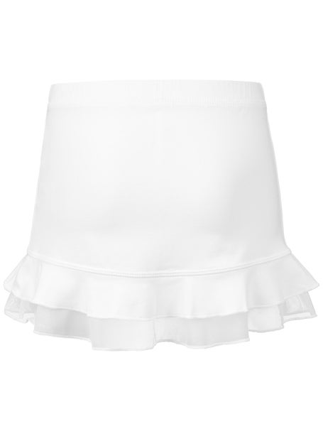 Sofibella Girls UV Double Ruffle Skirt - White