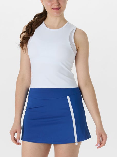 Spin It Womens Core Yana Crop Tank - White