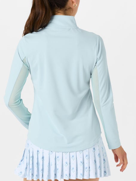 Smith & Quinn Womens Ava Ruffle Quarter Zip