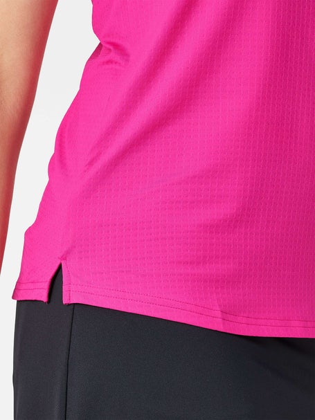SanSoleil Womens SolTek Mock Tank - Fuchsia
