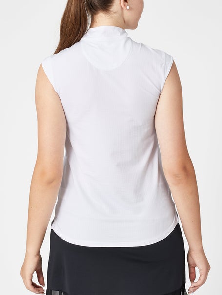 SanSoleil Womens SolTek Mock Tank - White