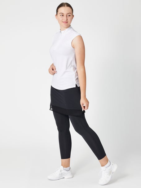 SanSoleil Womens SolTek Mock Tank - White