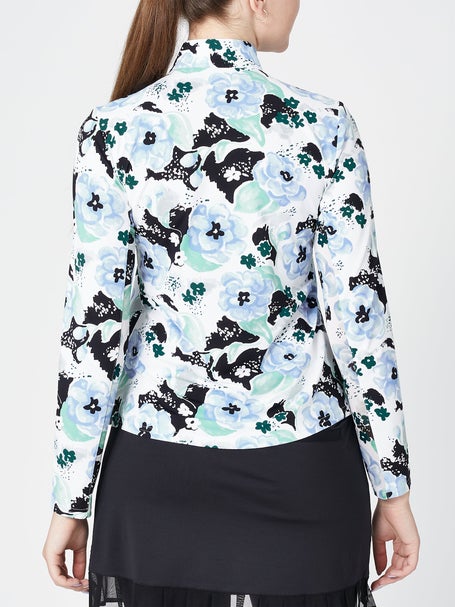 SanSoleil Womens SolTek LUX 1/4 Zip - Camelia Blue