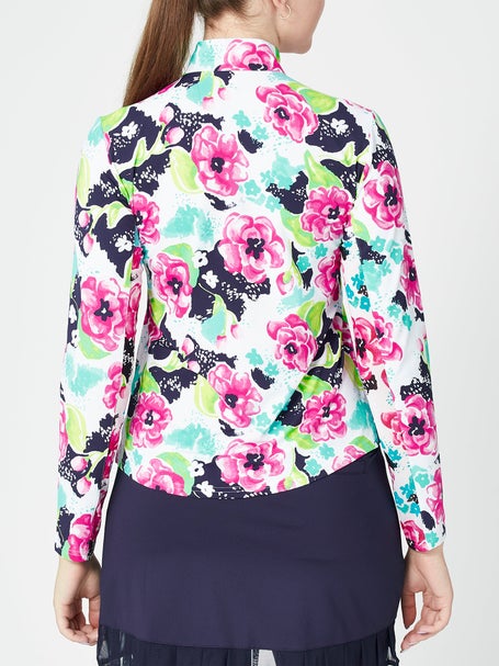 SanSoleil Womens SolTek LUX 1/4 Zip - Camelia Pink