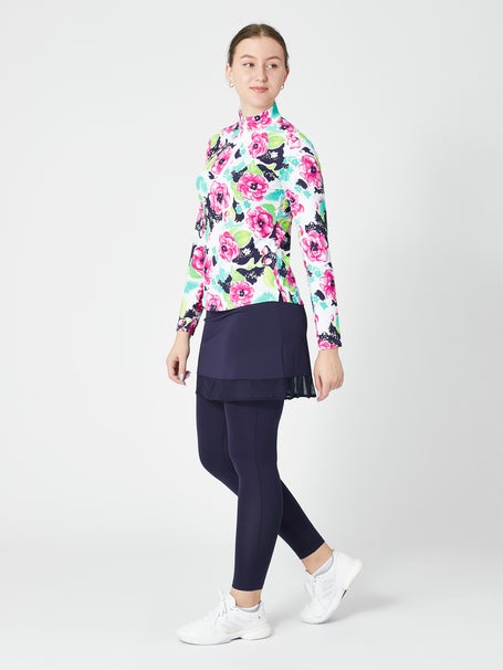 SanSoleil Womens SolTek LUX 1/4 Zip - Camelia Pink