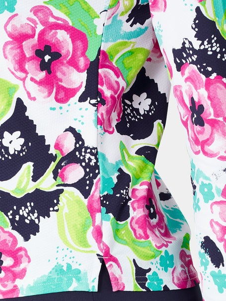 SanSoleil Womens SolTek LUX 1/4 Zip - Camelia Pink