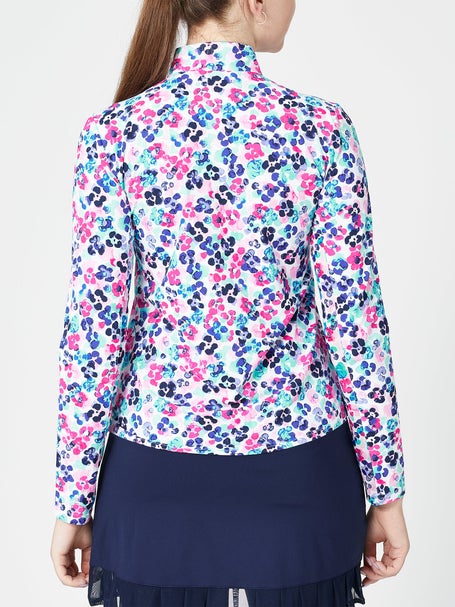 SanSoleil Womens SolTek LUX 1/4 Zip - Jungle