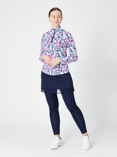 SanSoleil Womens SolTek LUX 1/4 Zip - Jungle