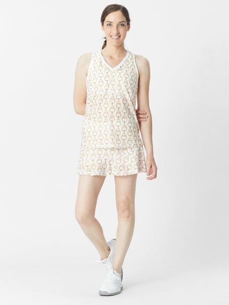 Sofibella Womens Airflow Racerback Tank - Chain White