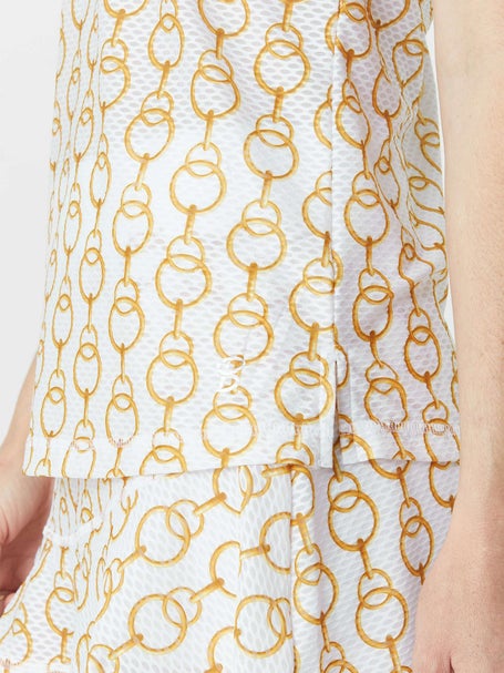 Sofibella Womens Airflow Racerback Tank - Chain White