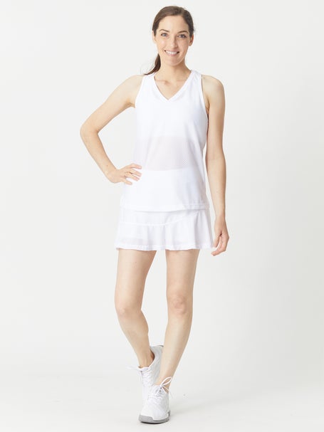 Sofibella Womens Airflow Racerback Tank - White