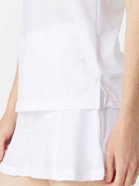 Sofibella Womens Airflow Racerback Tank - White