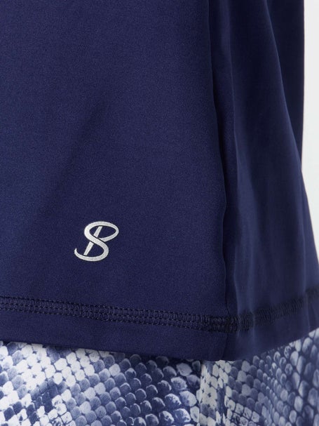 Sofibella Womens UV Racer Tank - Navy