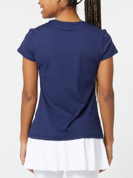 Sofibella Womens UV Cap-Sleeve - Navy