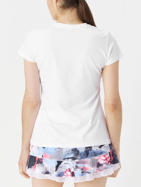 Sofibella Womens UV Cap-Sleeve - White