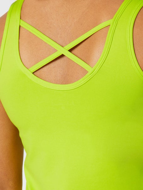 Sofibella Womens UV X-Back Tank - Lime