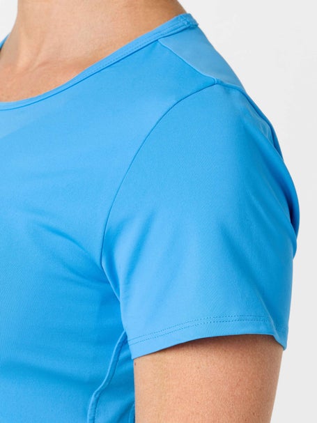 Sofibella Womens Electric Blue Icon Short Sleeve Top