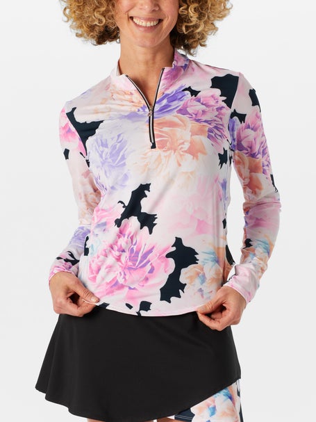 Sofibella Womens Flora Lux Half Zip Long Sleeve