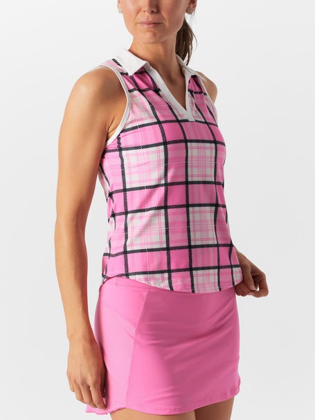 Sofibella Womens Flora Lux Sleeveless Polo