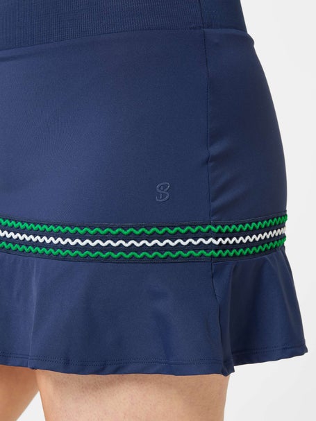 Sofibella Womens Green Spirit Wave Trim Skirt